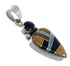 Multicolor Southwest Sterling Silver Jewelry Pendant RX54430